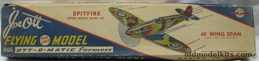 Joe Ott Spitfire - 45 inch Wingspan Flying Model, 4502 plastic model kit